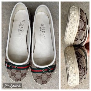 GG Monogram Classic Ballet Flat